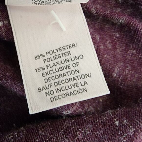 Victoria Secret Long Skeeve Pajama Shirt Size Small Purple - Picture 8 of 8